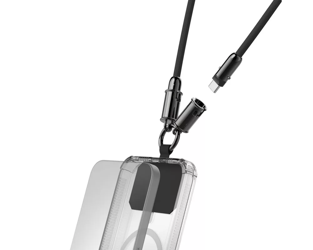 Кабел Hama Кабел за зареждане, USB-C, 2 в 1 с връзка за телефон, 1.2 m, черен 7