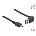 <span>Кабел</span> Delock EASY-USB-A 2.0 мъжко към USB Mini-B мъжко, 1m , черен <span class='catalog-num-in-name'>DELOCK-83543</span> - 