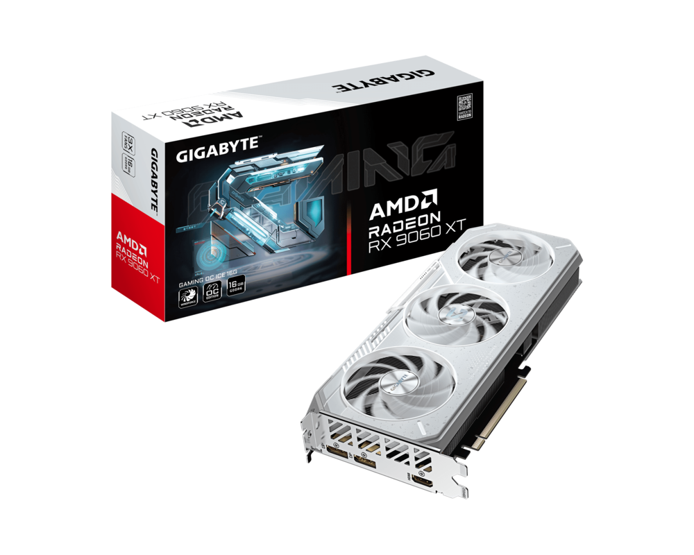 Видеокарта GIGABYTE RADEON RX 9060 XT GAMING OC ICE 16GB GDDR6 9