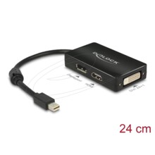  Delock mini DisplayPort 1.1 мъжко към DisplayPort / HDMI / DVI женско black 882495 DELOCK-62623 на топ цена - PIC.bg