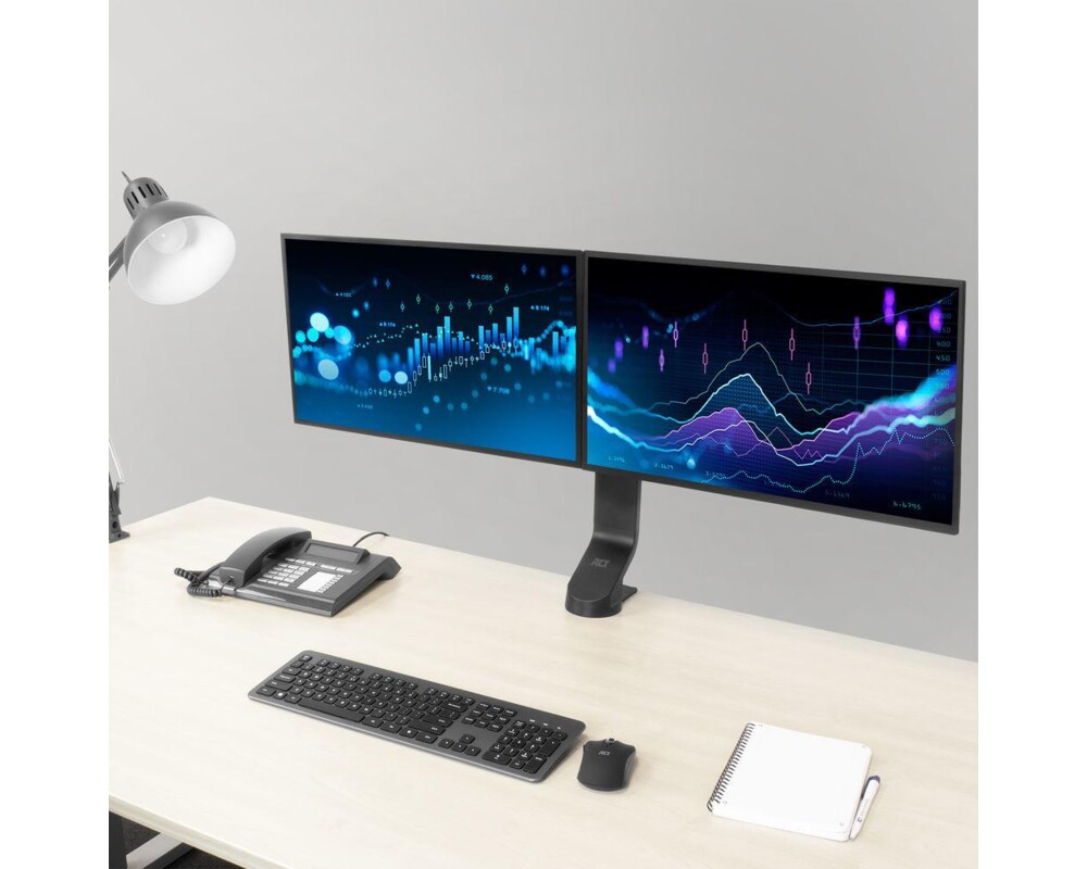 Стойка ACT Стойка за 2 бр мониторa 27" с регулиране на височината 3