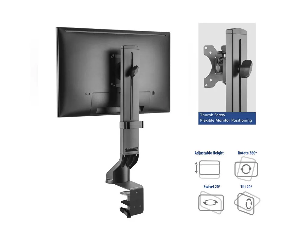 Стойка ACT Стойка за 1 бр монитор до 32" с регулиране на височината 6