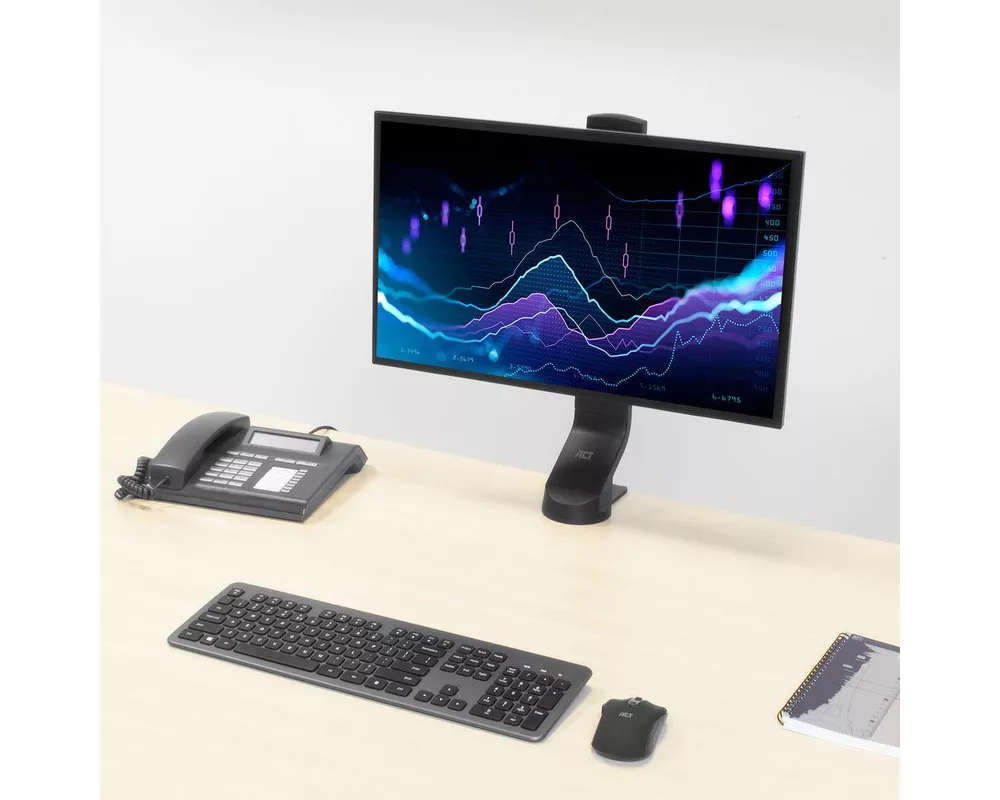 Стойка ACT Стойка за 1 бр монитор до 32" с регулиране на височината 2