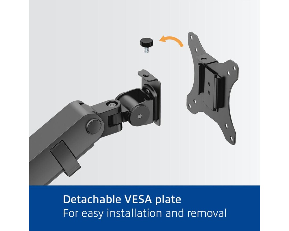 Стойка ACT Стойка за монитор макс. 40" с едно рамо, пружинен механизъм, до 12кг 13