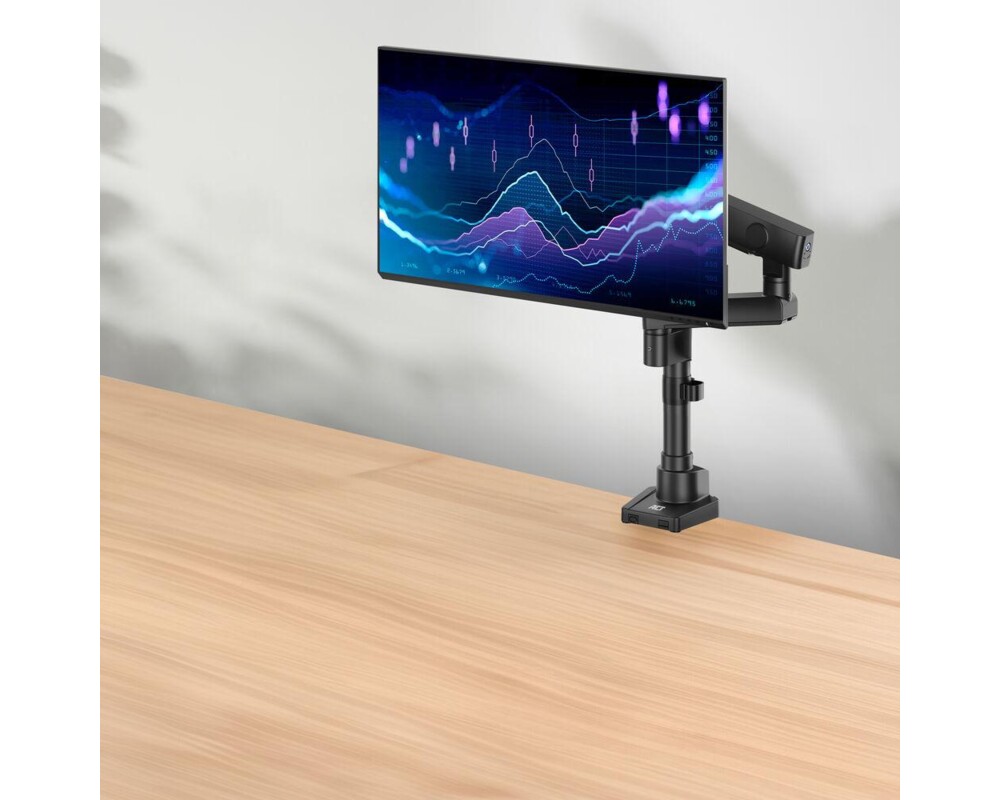 Стойка ACT Стойка за монитор макс. 40" с едно рамо, пружинен механизъм, до 12кг 6