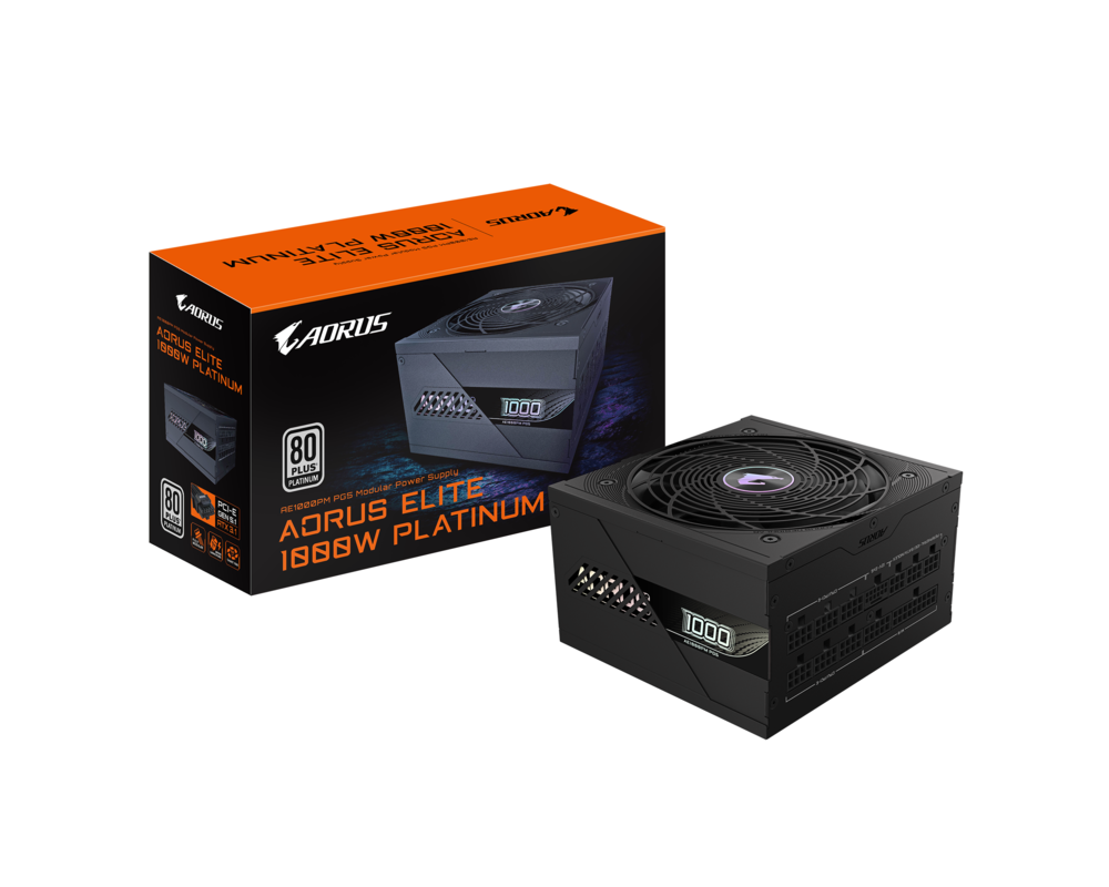 Захранване Gigabyte AORUS ELITE P1000W 80+ Platinum, PCIe 5.0 14