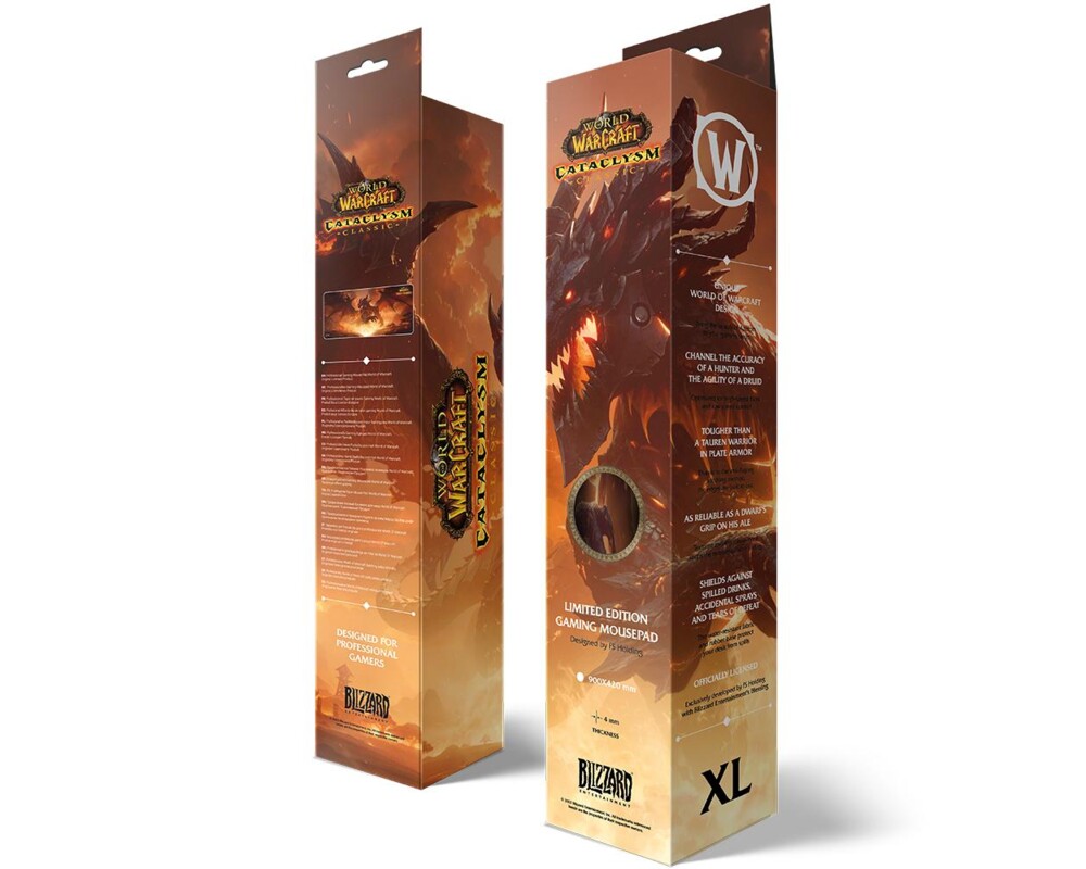 Пад за мишка Геймърски World Of Warcraft Classic - Cataclysm Deathwing, XL 6