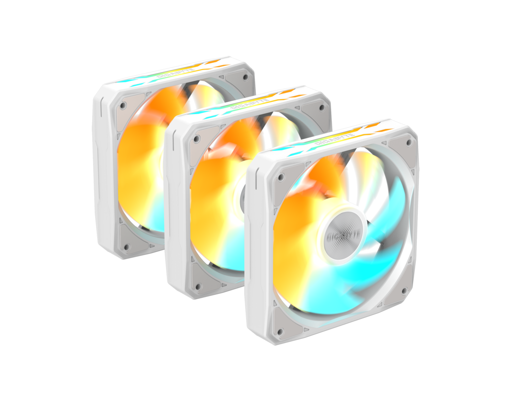 Вентилатор Комплект вентилатори 3-Pack GIGABYTE AORUS EZ CHAIN FAN 120 ICE, 120x120x25mm ARGB 2