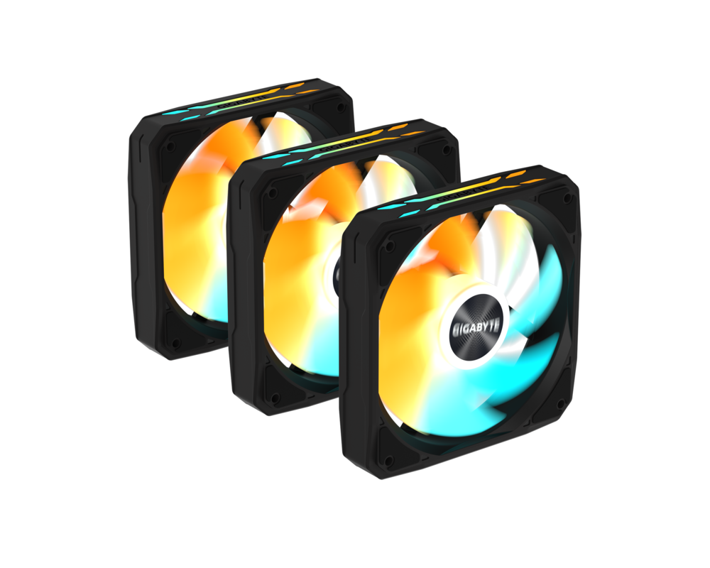 Вентилатор Комплект вентилатори 3-Pack GIGABYTE AORUS EZ CHAIN FAN 120, 120x120x25mm ARGB 2
