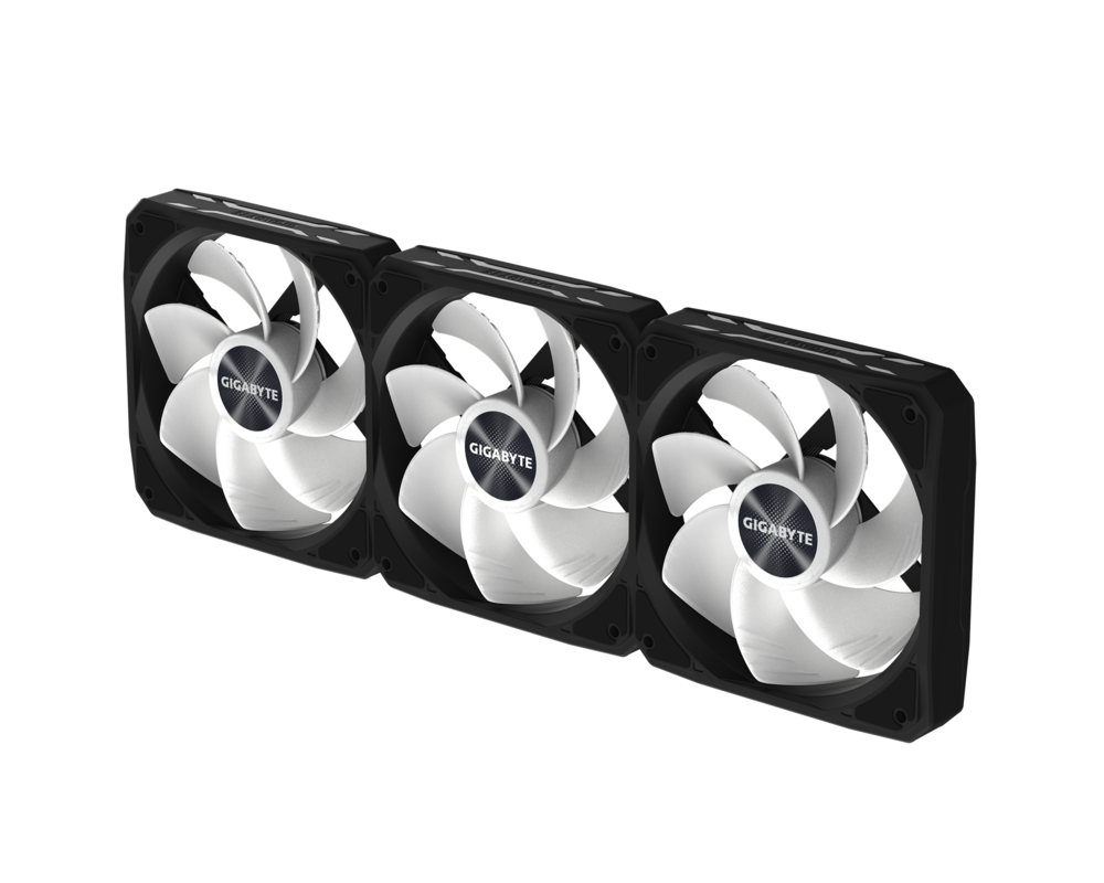 Вентилатор Комплект вентилатори 3-Pack GIGABYTE AORUS EZ CHAIN RVS FAN 120 - 120x120x25mm ARGB 6