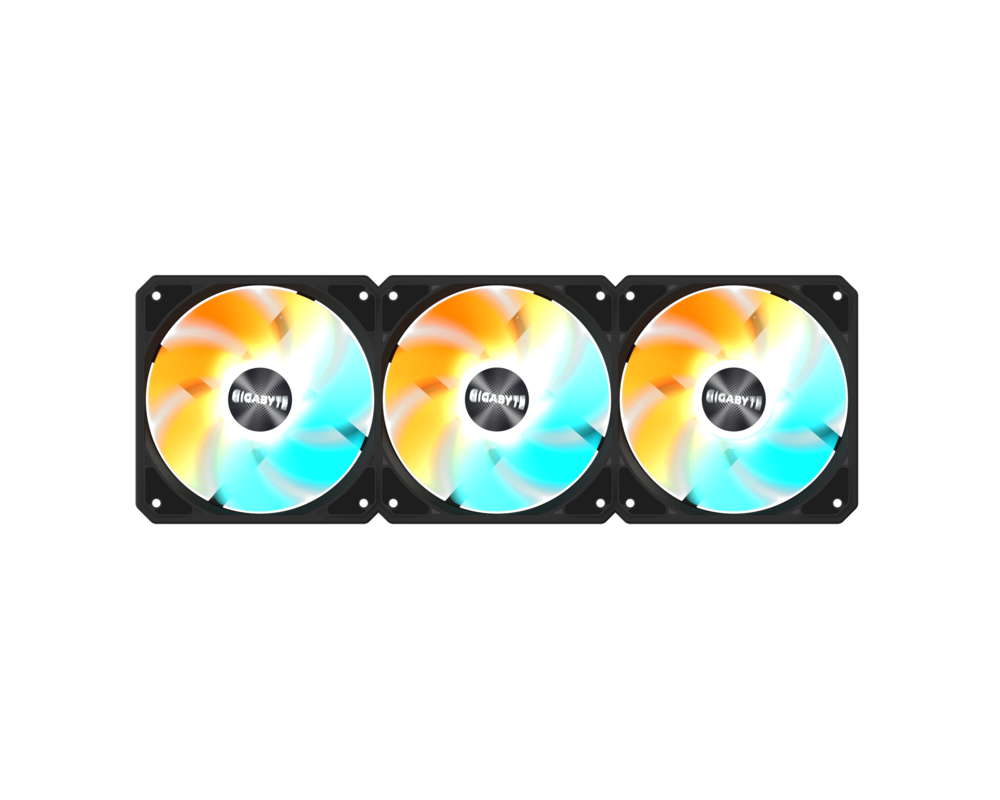 Вентилатор Комплект вентилатори 3-Pack GIGABYTE AORUS EZ CHAIN RVS FAN 120 - 120x120x25mm ARGB 5