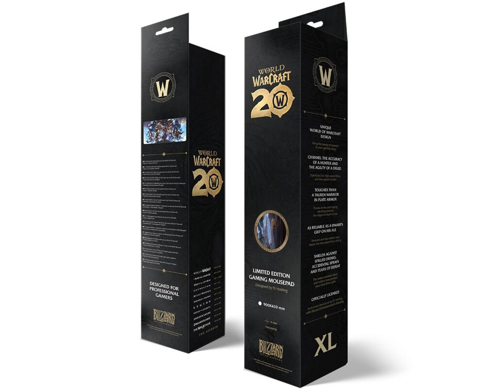 Пад за мишка Геймърски World Of Warcraft - 20th Anniversary, XL 6