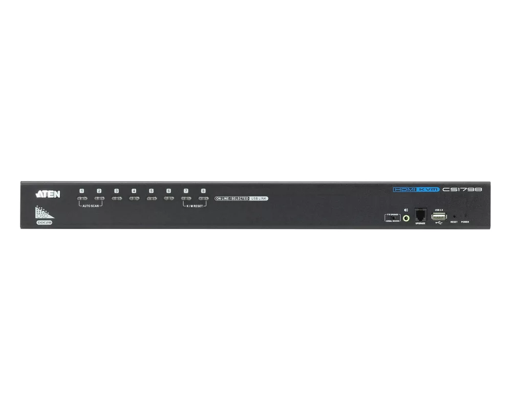 KVM switch KVM Суич ATEN CS1798-AT-G,  8-Port USB, HDMI/Audio KVM Switch 2