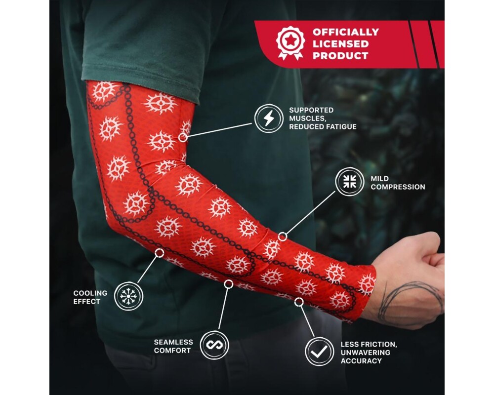 Аксесоар Геймърски ръкав FragOn Diablo 4 Cathedral of Light Red - Размер S 3