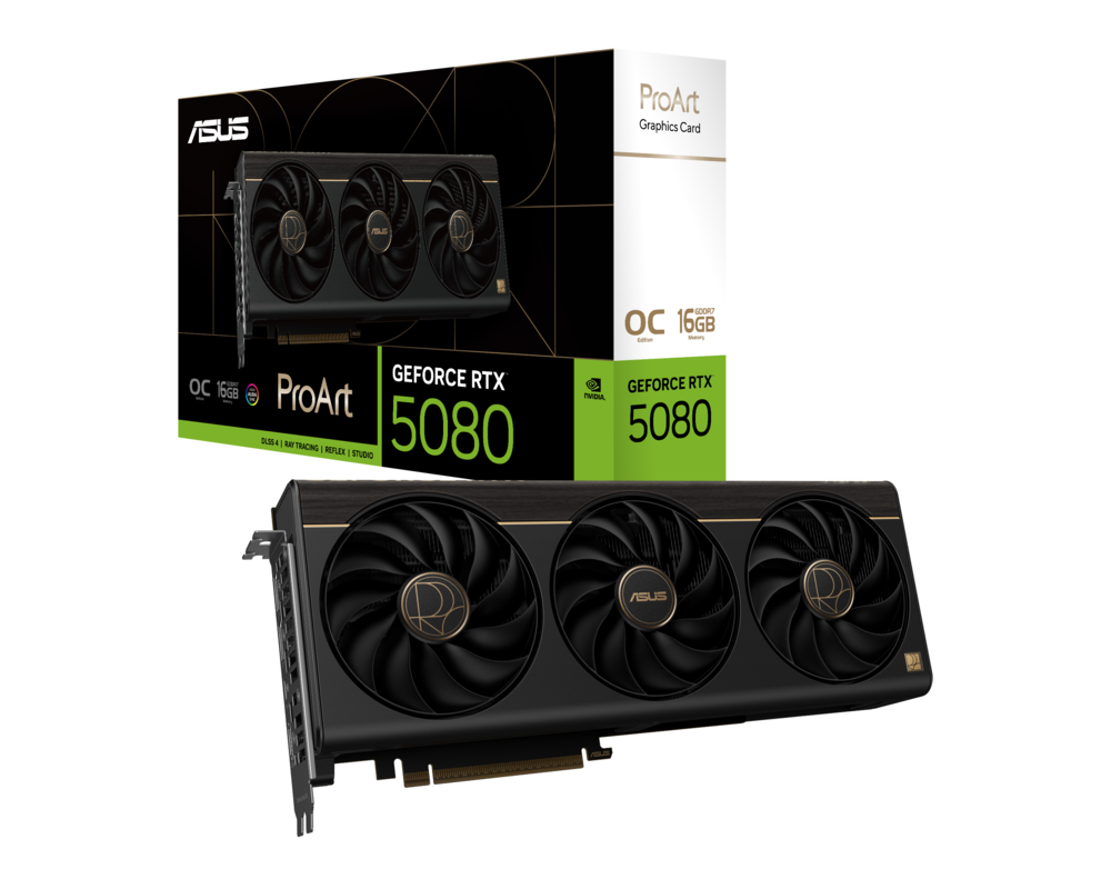Видеокарта ASUS ProArt GeForce RTX 5080 16GB GDDR7 OC Edition 9
