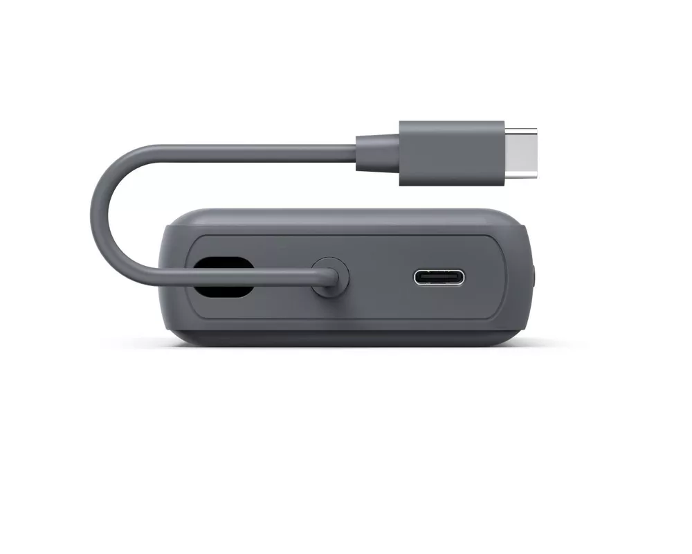 Външна батерия HAMA Външна батерия „Travel“ с кабел, 10000mAh, 2 изхода: 2x USB-C, антрацит 2