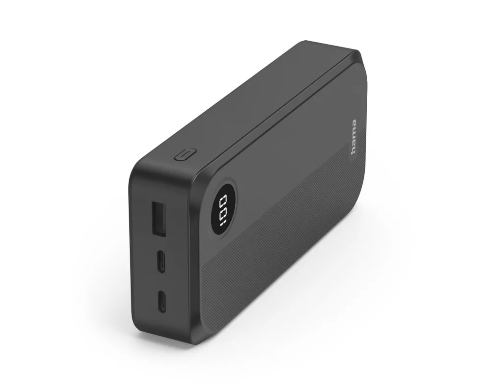 Външна батерия HAMA Външна батерия 20000 mAh, 3 изхода: 2 x USB-C, 1 x USB-A, черна 7