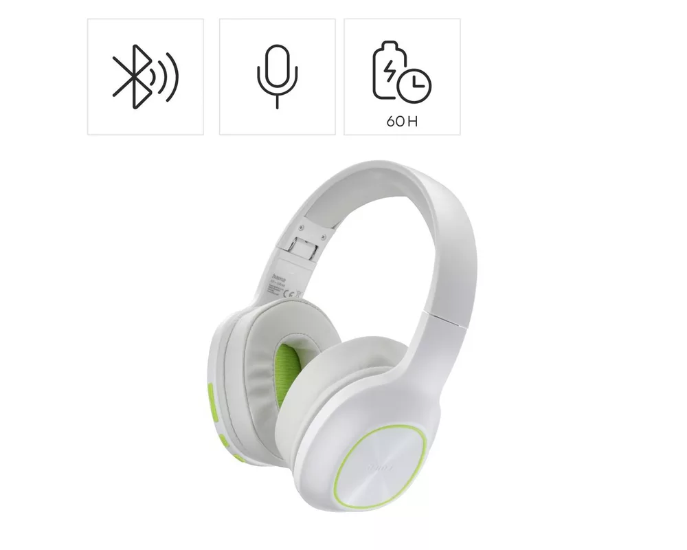 Слушалки HAMA Блутут Слушалки "Spirit Calypso III", Over-Ear, Bass Boost, Fold, бял 11