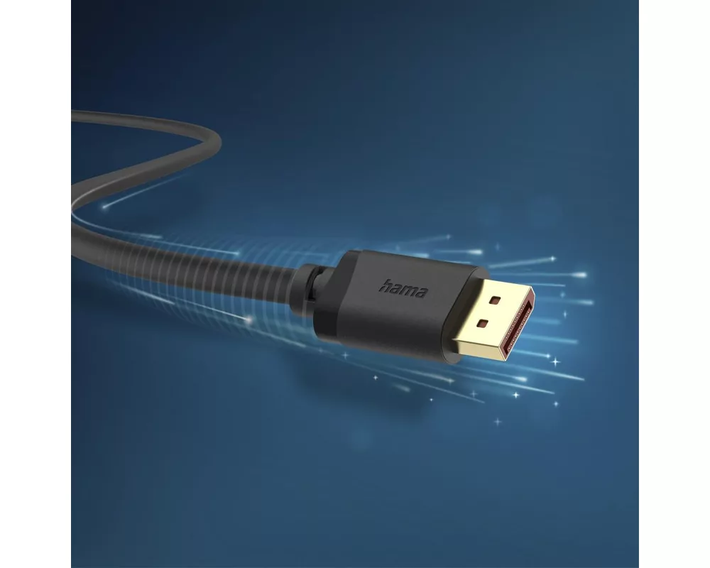 Кабел HAMA Кабел DisplayPort, DP 2.1, Ultra-HD 16K, 80 Gbit/s, 2 m 6