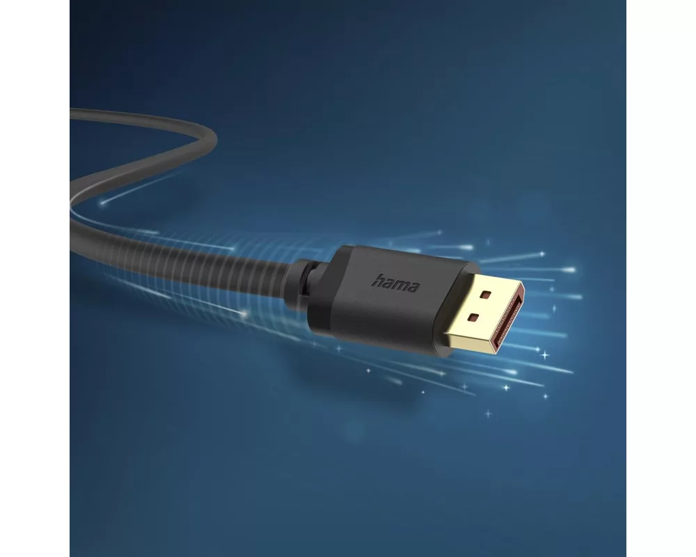 Кабел HAMA Кабел DisplayPort, DP 2.1, Ultra-HD 16K, 80 Gbit/s, 2 m 12