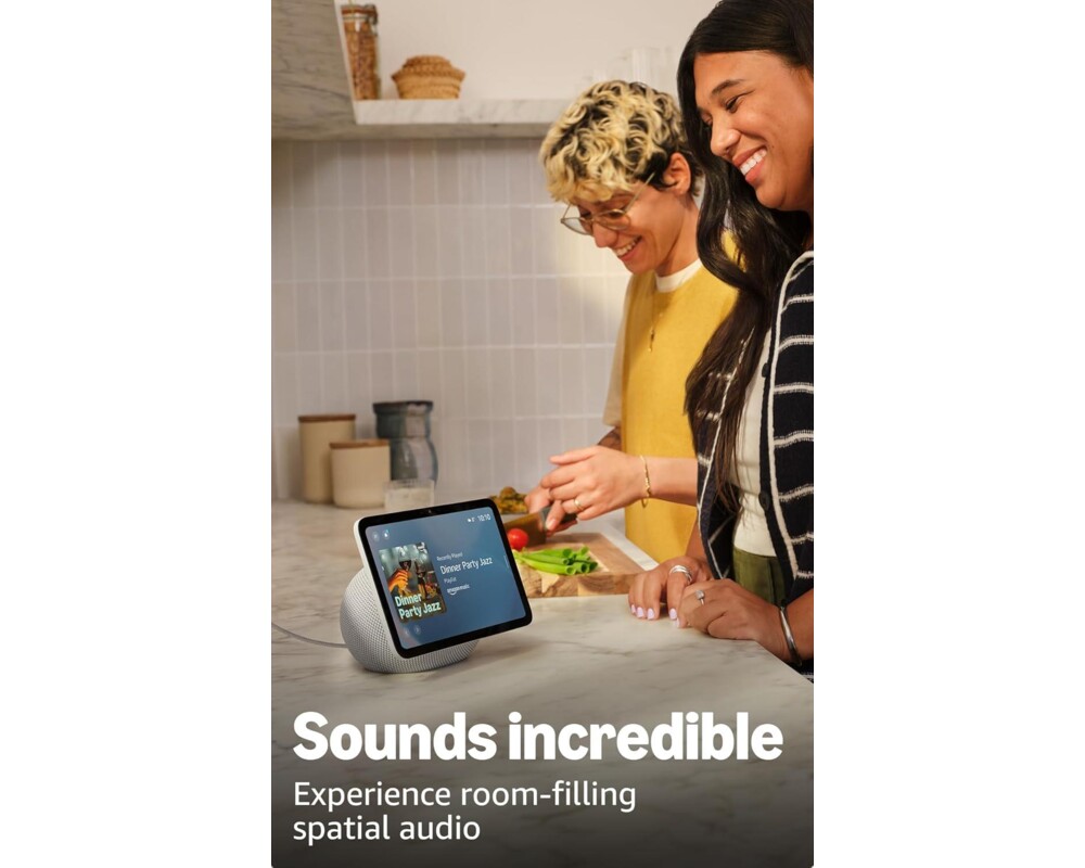 Тонколони Amazon Echo Show 8 (Gen 4), 8'' дисплей за визуaлизация, 3D-audio, черен 5