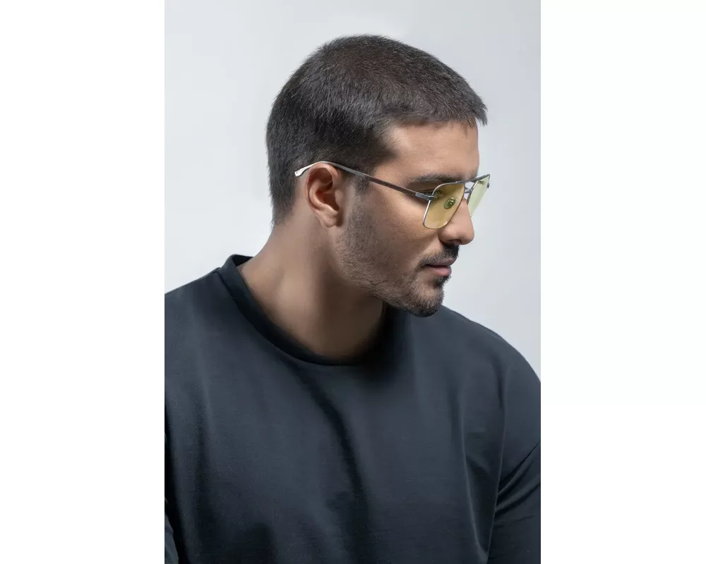 Очила за компютър Компютърни очила GUNNAR White Wolf - Steel/Umber - Amber 5