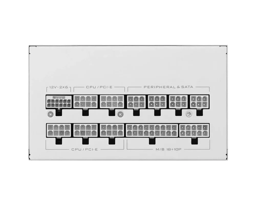 Захранване Lian Li SX1000P White 1000W 80+ Platinum PCIe 5.1, ATX 3.1 5