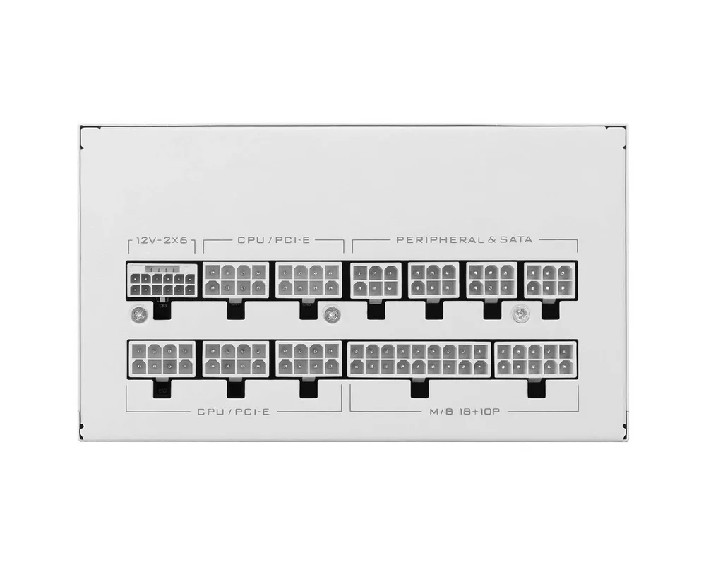 Захранване Lian Li SX1200P White 1200W 80+ Platinum PCIe 5.1, ATX 3.1 5