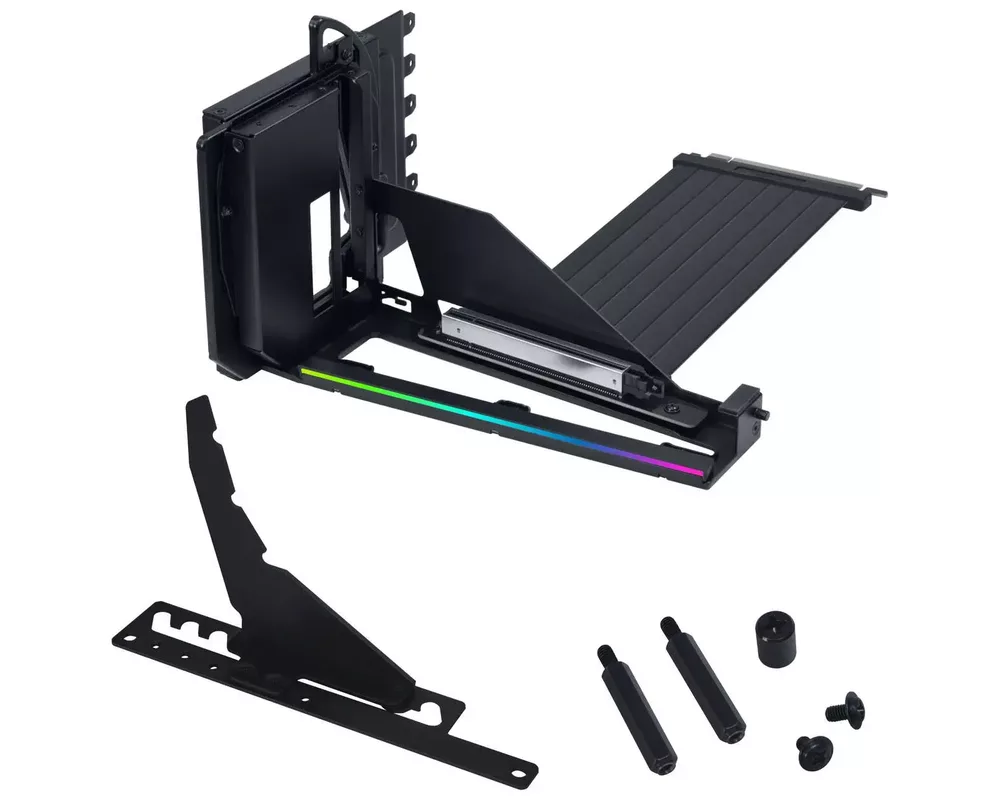 Контролер Брекет за вертикален монтаж на GPU Lian Li VG4-5-V4 Riser cable PCIe 5.0 - Black 5