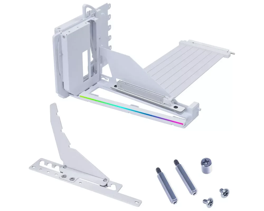 Контролер Брекет за вертикален монтаж на GPU Lian Li VG4-5-V4 Riser cable PCIe 5.0 - White 5
