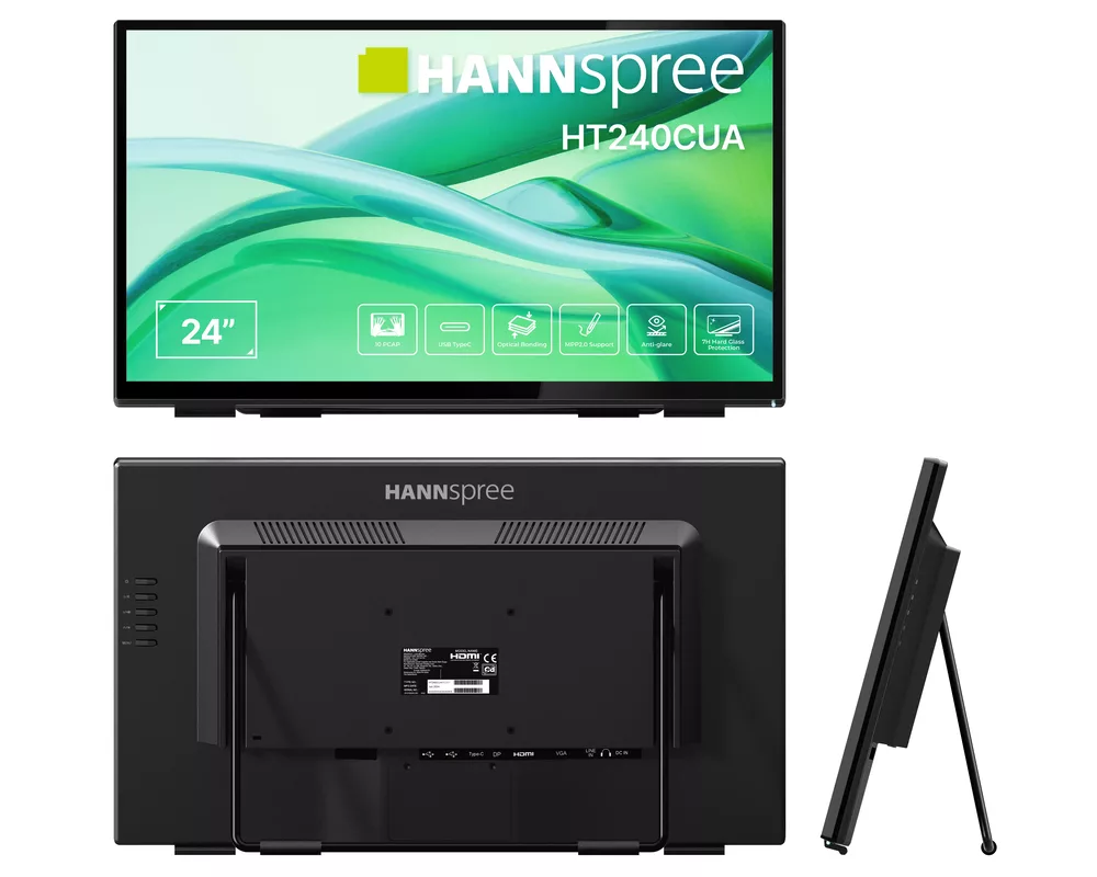 Монитор Портативен тъч Монитор Hanspree HT240CUA - 23.8" VA FHD(1920x1080), HDMI, USB-C 9