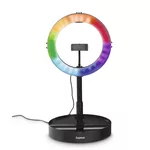 <span>Фото и видео аксесоари</span> Hama LED Лампа със статив "SpotLight FoldUp RGB 102" LED-RGB, комплект за смартфон, сгъваема <span class='catalog-num-in-name'>HAMA-04665</span> - 