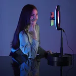 Фото и видео аксесоари Hama LED Лампа със статив "SpotLight FoldUp RGB 102" LED-RGB, комплект за смартфон, сгъваема 7