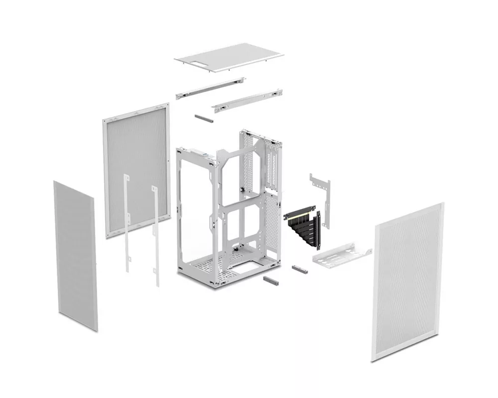 Кутия Ssupd Meshlicious Full Mesh PCIE 4.0 Edition Mini-ITX Case - White 5