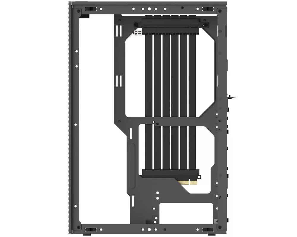 Кабел Ssupd Riser Flat Ribbon Cable - PCIe 4.0, 270mm - Черен 2