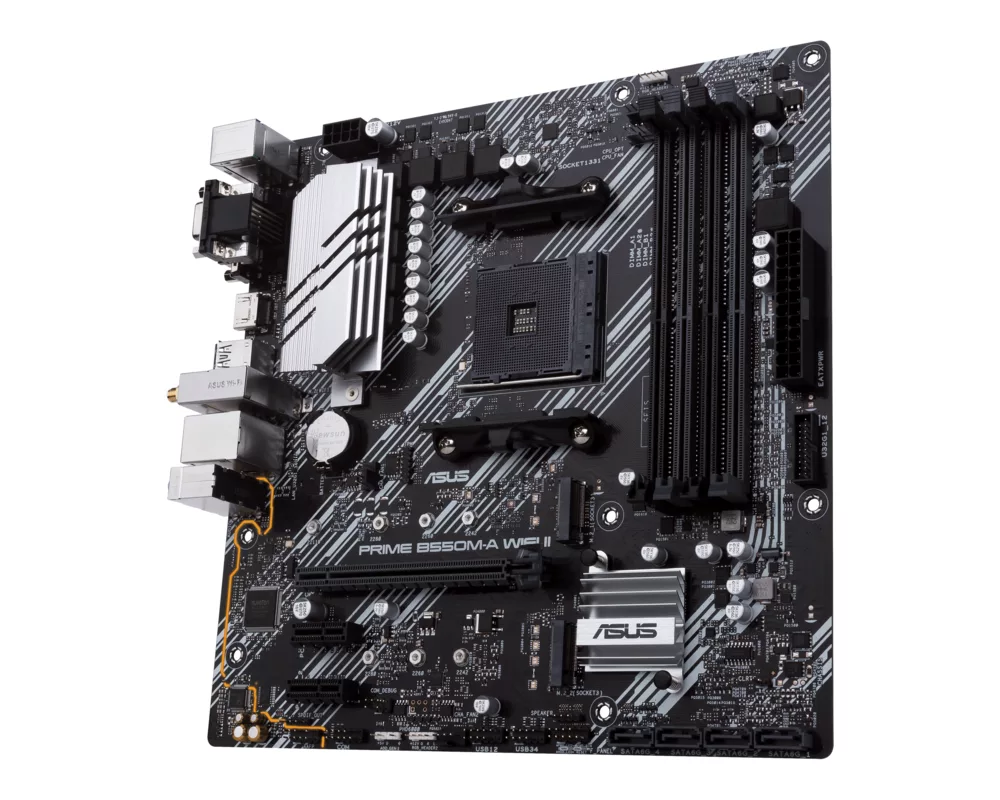 Дънна платка ASUS Prime B550M-A WIFI II, socket AM4 3