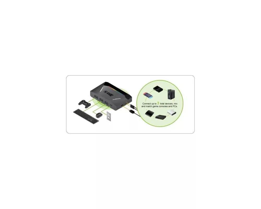 Геймърски аксесоари Адаптер ATEN IOGEAR KeyMander 2 3Play, За клавиатура и мишка към PC & Game Consoles 6
