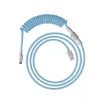 <span>Геймърски аксесоари</span> Кабел за клавиатура HyperX Coiled Cable USB-C Light Blue-White <span class='catalog-num-in-name'>HX-ACC-USBC-BLU-WH</span> - 