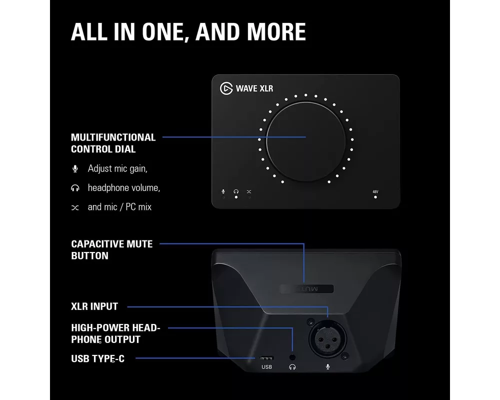 Геймърски аксесоари Аудио контролер Elgato Wave XLR 4