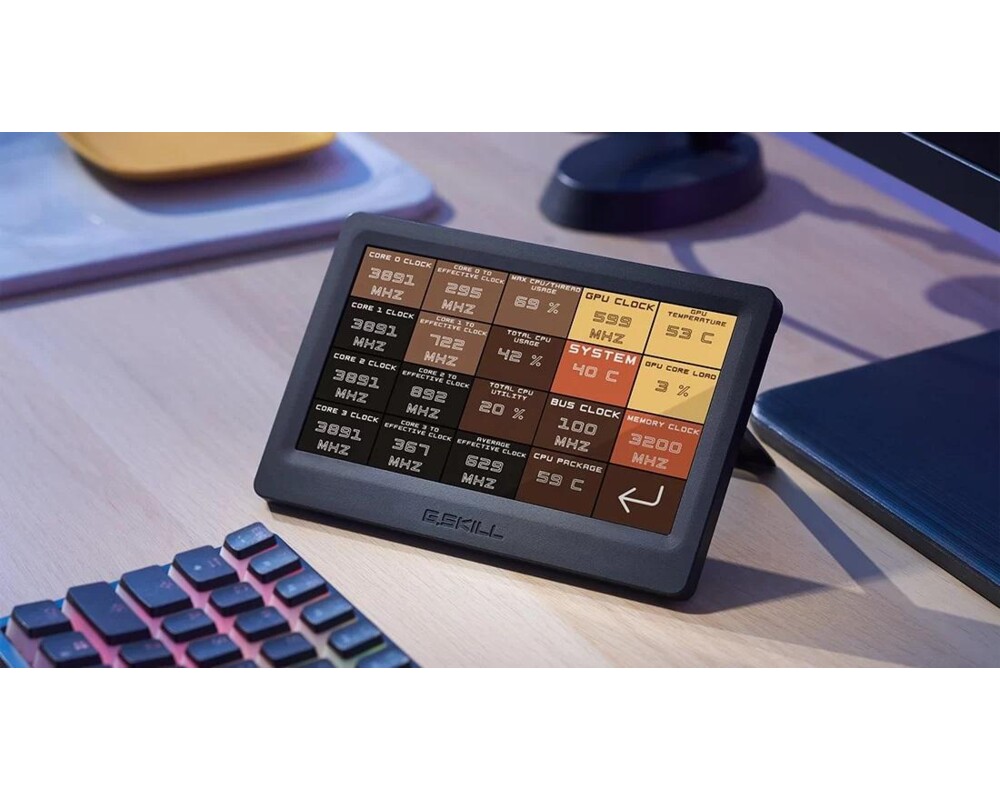 Геймърски аксесоари Команден панел G.SKILL WigiDash, 7", USB 4