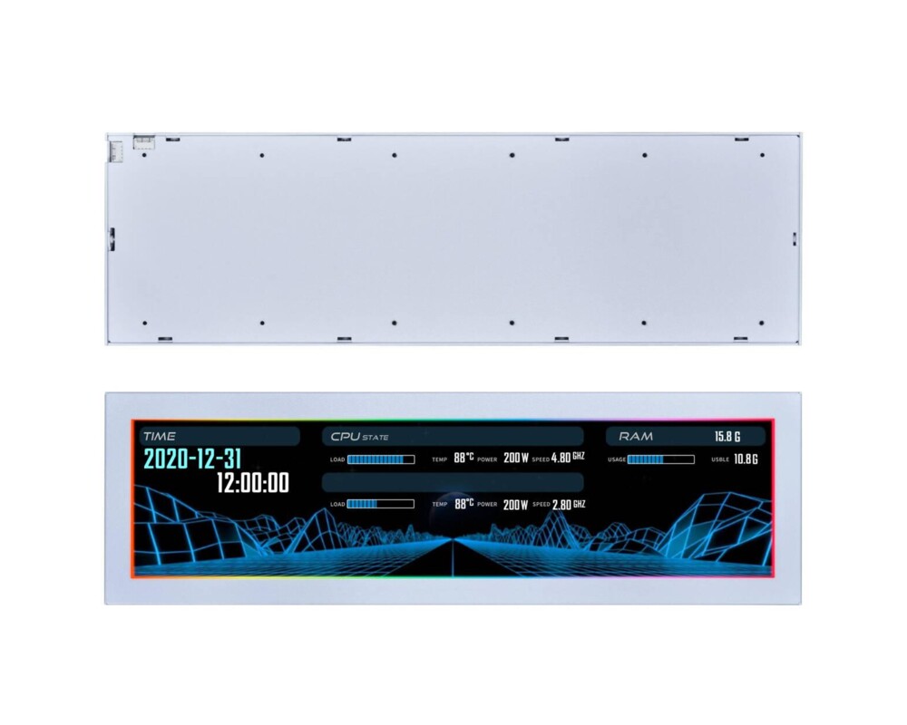 Геймърски аксесоари Команден панел Lian Li 8.8" Universal Screen - White 3