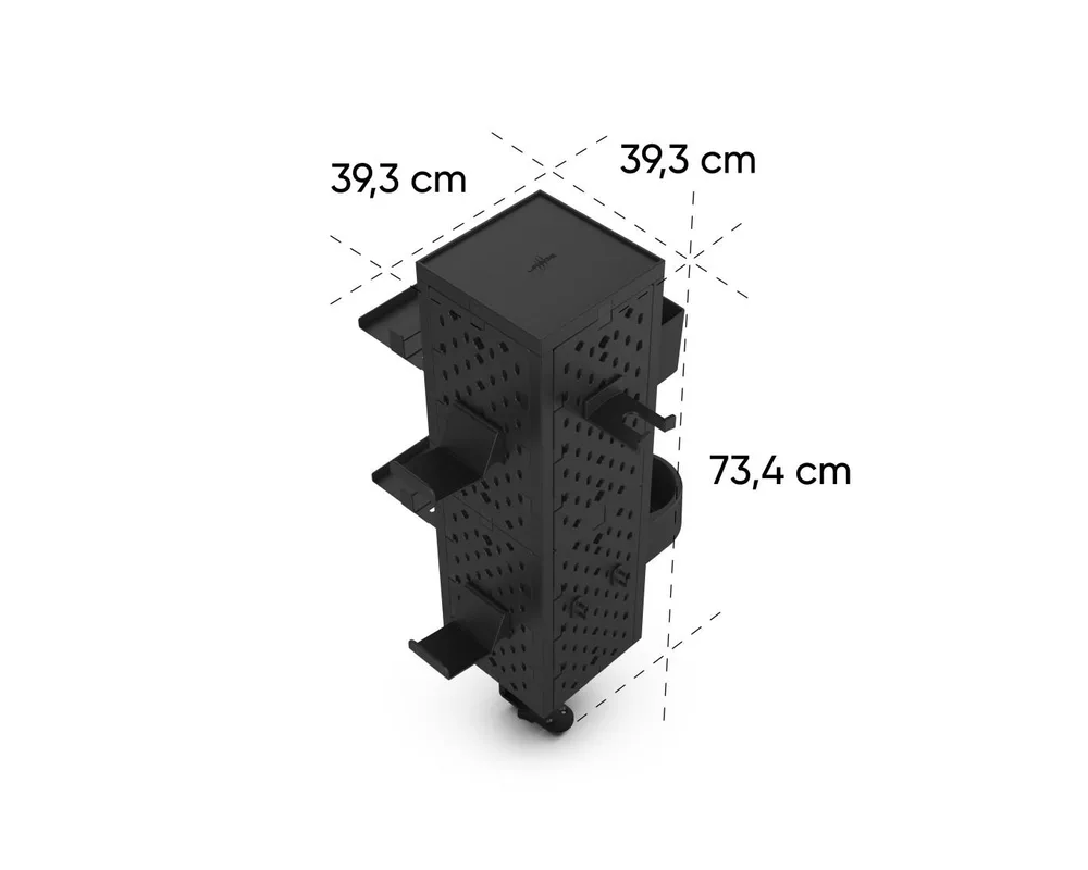 Геймърски аксесоари uRage модулен комплект Peg Board, монтаж на стена/маса, черен 27