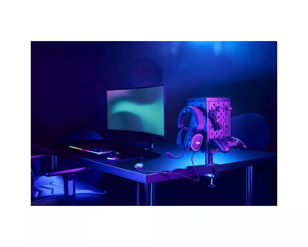 Геймърски аксесоари uRage модулен комплект Peg Board, монтаж на стена/маса, черен 5