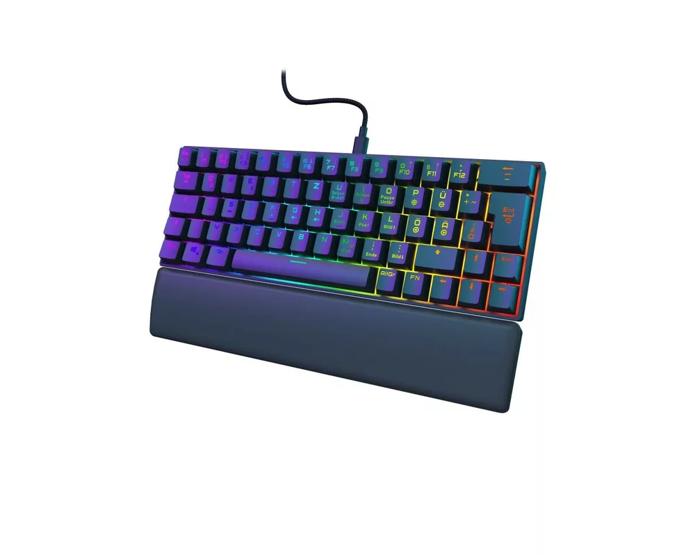 Клавиатура uRage Геймърска клавиатура "Exodus 760 Mechanical Mini", червени суичове, черна 4