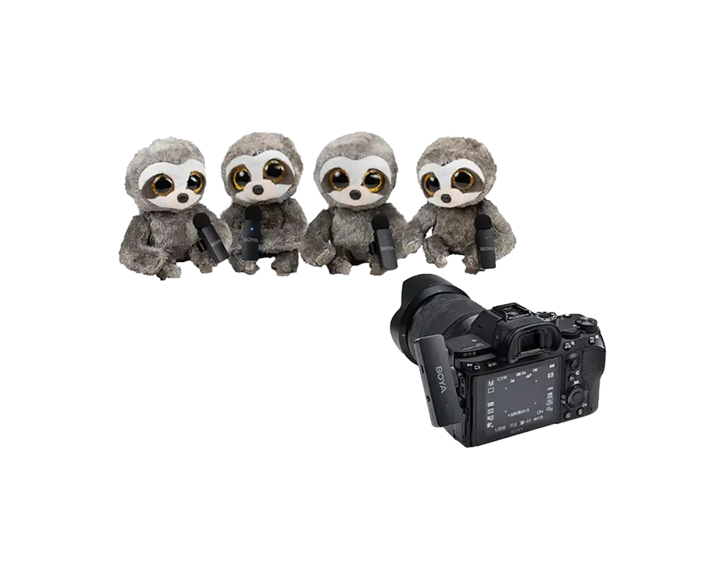 Микрофон Безжична микрофонна система BOYA BY-V4 6