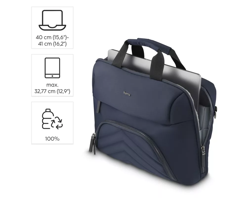 Чанта HAMA Чанта за лаптоп "Premium Lightweight", 40 - 41 см (15.6"- 16.2"), тъмносиня 11