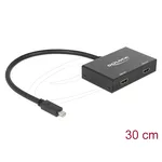 <span>Кабел</span> Delock Сплитер Display port 1.2 от mini Dsplay Port мъжко към 2 x HDMI 4K женско <span class='catalog-num-in-name'>DELOCK-87696</span> - 