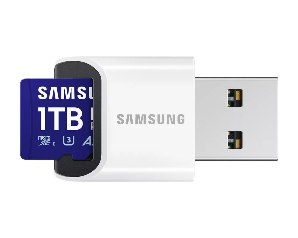 Флаш карта Samsung PRO Plus 1 TB, microSDXC UHS-I Class 10, с адаптер 3