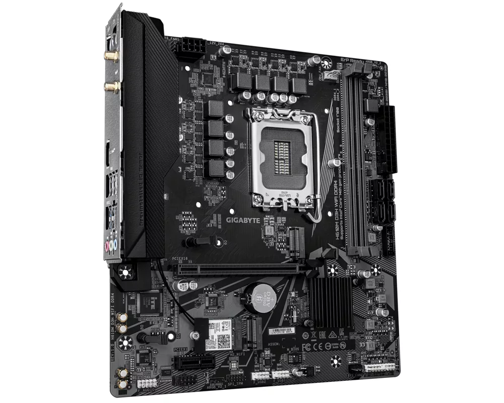 Дънна платка GIGABYTE H610M D3H WIFI DDR4, socket 1700, Micro ATX 2