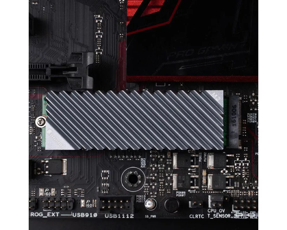 Аксесоар за съхранение Пасивен охладител Jonsbo M.2 SSD, оребрен, Сив 8